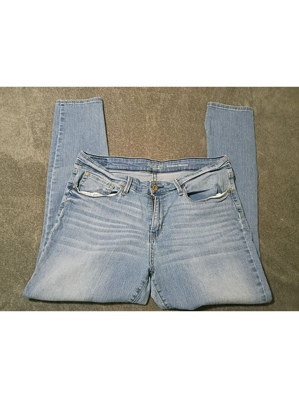 Levi's Signature Modern Skinny Light Wash Jeans Size 16M W33 L32